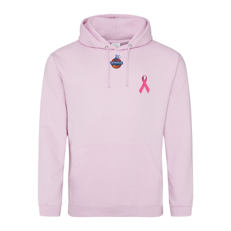 Sweat capuche adulte Octobre Rose
