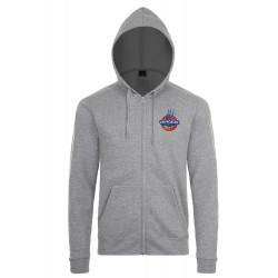 Veste zippée capuche adulte