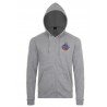 Veste zippée capuche adulte